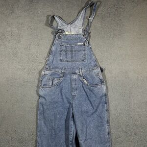 Guess VINTAGE Light Wash Blue Denim Overalls Bib Womens Size 4 #2121